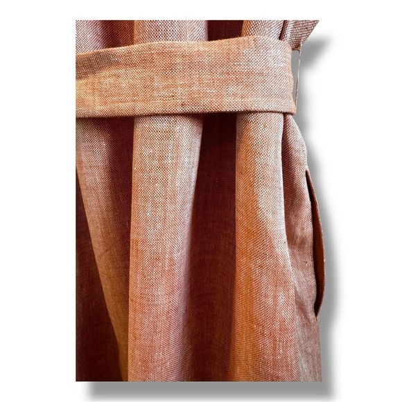 Lafayette 148 NY 100% Linen Belted Shirtdress XL - Picture 8 of 12